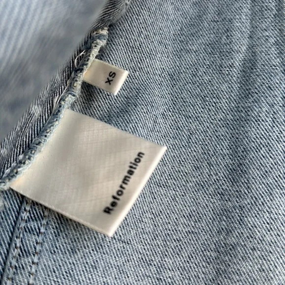 Reformation Blue Denim Jacket - Picture 2 of 7